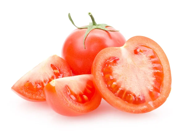 Tomaten op wit — Stockfoto