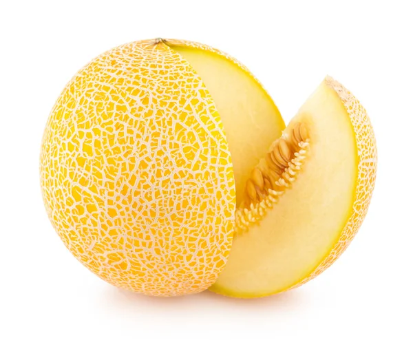 Melone mit einer Scheibe — Stockfoto