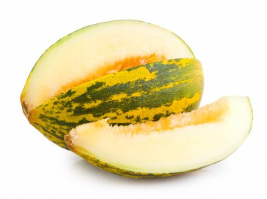 beyaz zemin üzerinde izole kavun