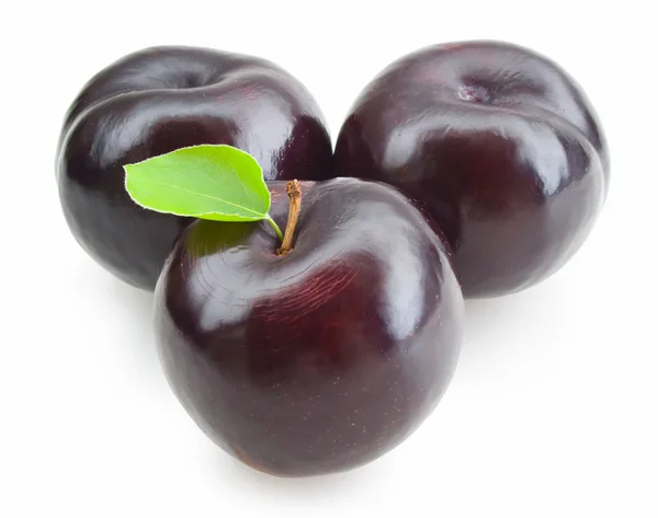 Black plums — Stock Photo, Image