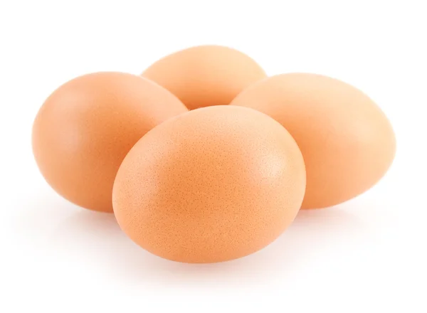 Eggs isolated on white — Stock Photo, Image