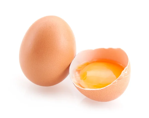 Eggs isolated on white — Stock Photo, Image