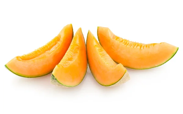 Cantaloupe melon slices — Stock Photo, Image