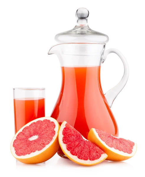 IPE grapefrukt med grapefruktjuice — Stockfoto