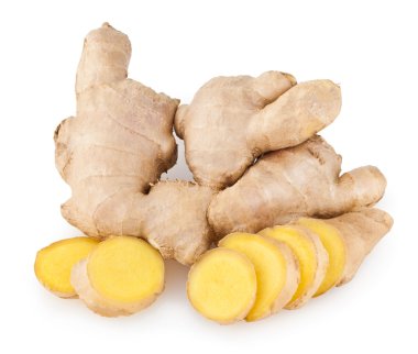 dilimlenmiş zencefil kökü