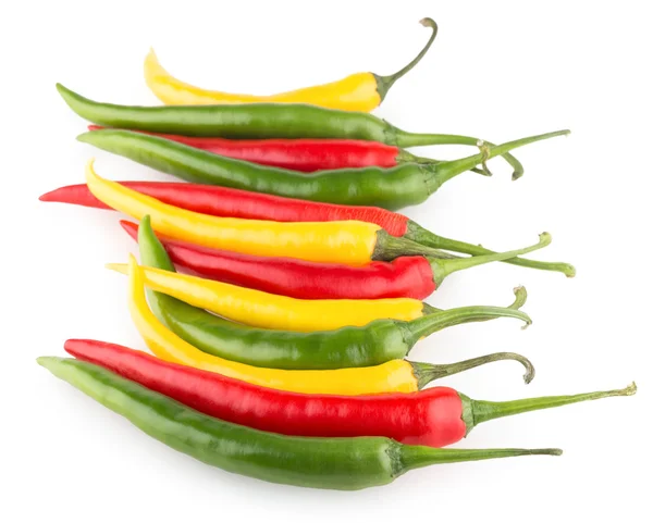 Colorful chili peppers — Stock Photo, Image