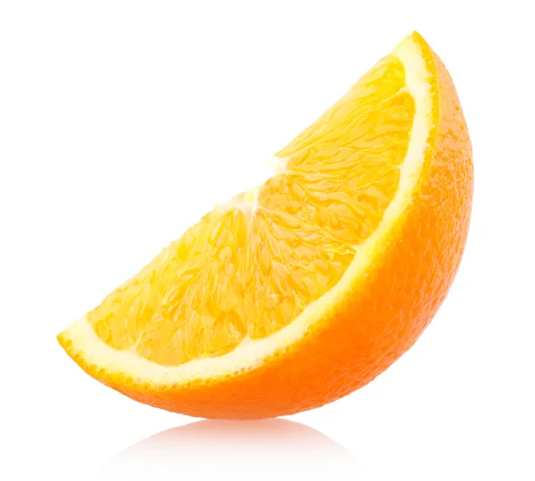 Fruta laranja isolada sobre branco — Fotografia de Stock