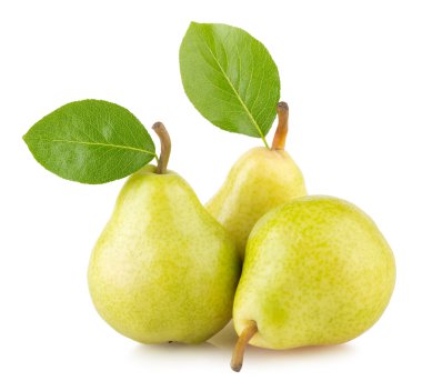 Ripe green pears clipart