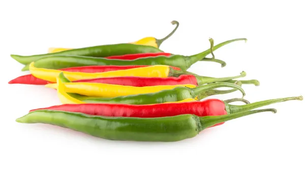 Colorful chili peppers — Stock Photo, Image