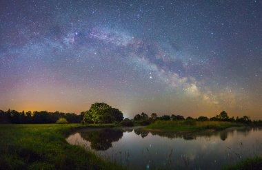 yıldızlı gece manzarası