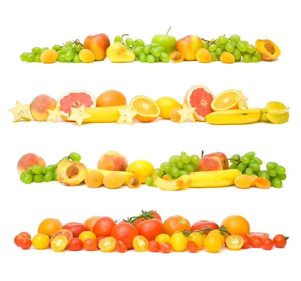 Fruits and vegetables background — Stock Photo, Image