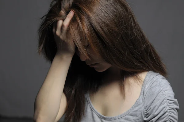 Depressed woman in despair — Stock Photo, Image