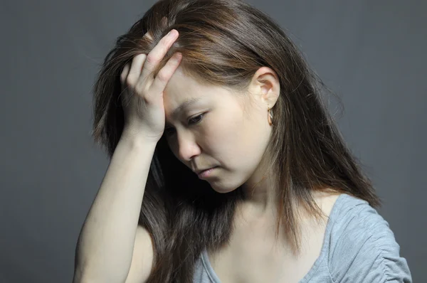 Woman in depression and despair — Stock Photo, Image