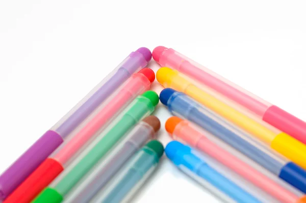 Arrow up of fel-tip pens — Stock Photo, Image