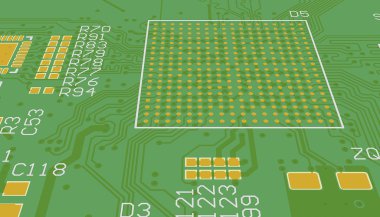 PCB yeşil öğeler olmadan