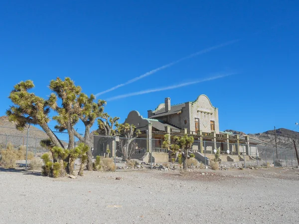 Ruinas de la estación ferroviaria en Rhyolite — Foto de Stock