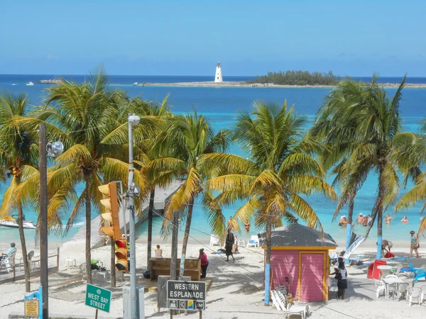 Strand in nassau Bahama's usa — Stockfoto