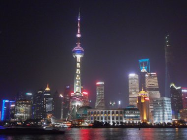 shangai gece manzarası