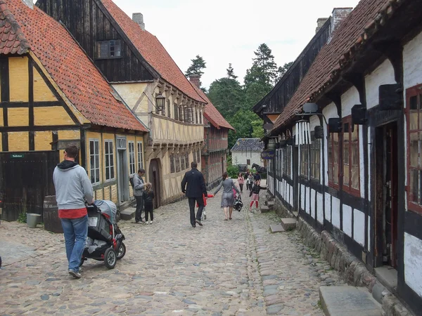 Starego miasta Aarhus — Zdjęcie stockowe