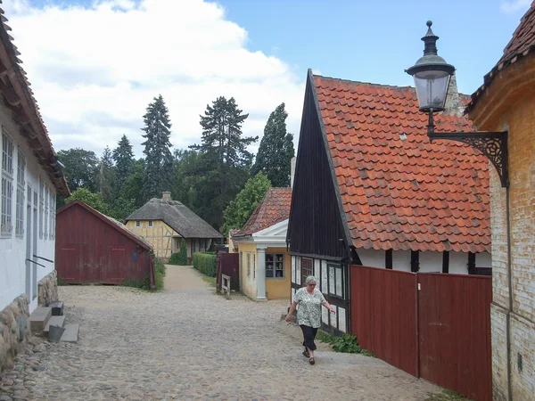 Oude binnenstad van Aarhus — Stockfoto