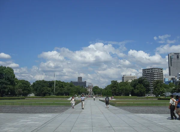 Hiroshima vredes gedenkteken park — Stockfoto