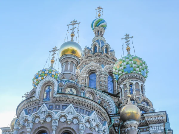 Kirche auf vergossenem Blut in Peterburg — Stockfoto