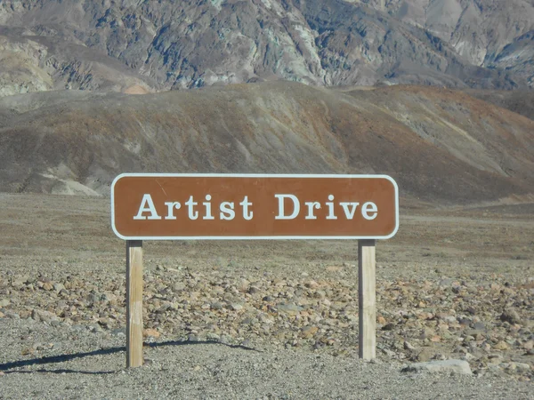 Artistas dirigem no Vale da Morte — Fotografia de Stock