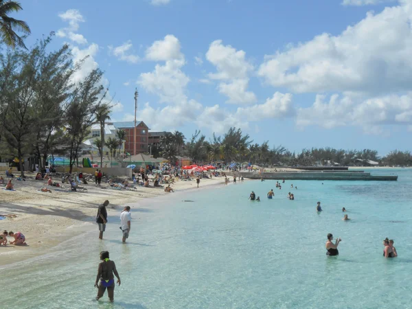 Pláž v nassau Bahamy usa — Stock fotografie