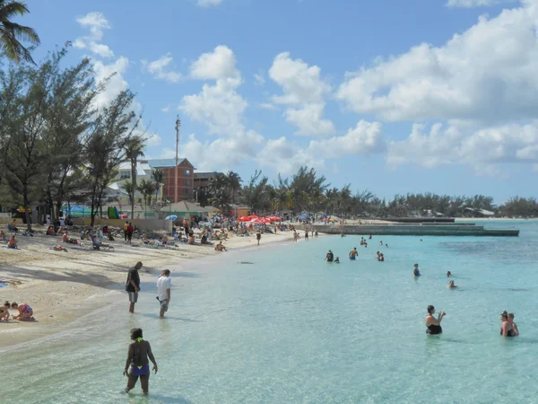 Praia em Nassau Bahamas Portugal — Fotografia de Stock