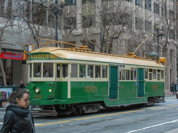 Канатная дорога в Сан-Франциско — стоковое фото