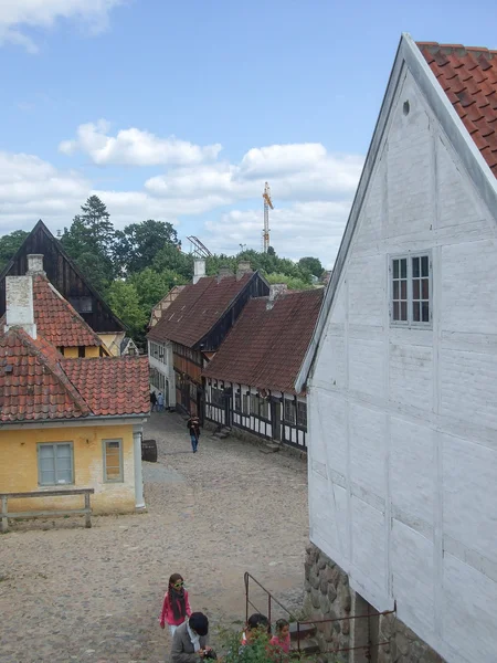 Oude binnenstad van Aarhus — Stockfoto