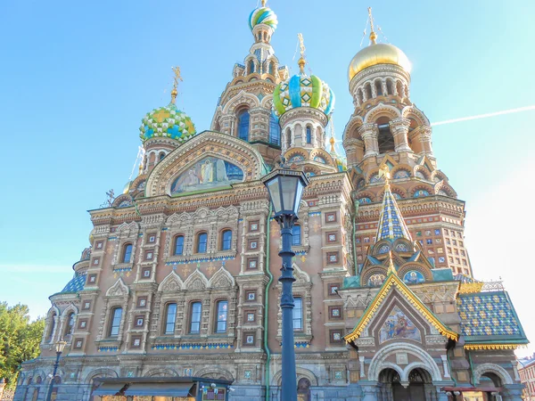 Igreja sobre Sangue Espilhado em São Petersburgo — Fotografia de Stock