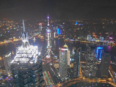 shangai gece manzarası