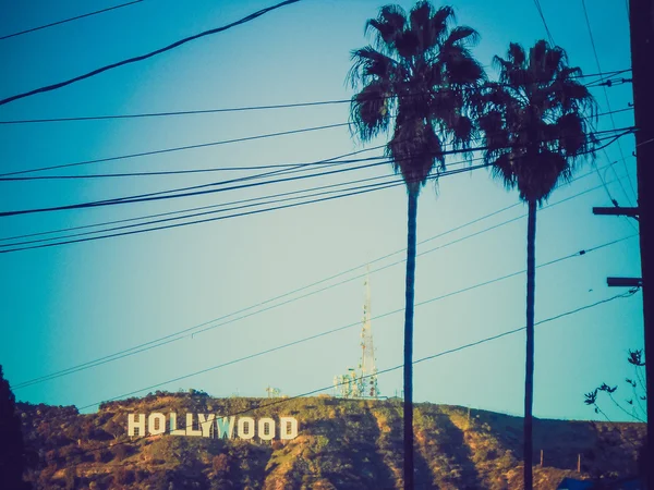 Retro vypadají hollywoodské los angeles — Stock fotografie