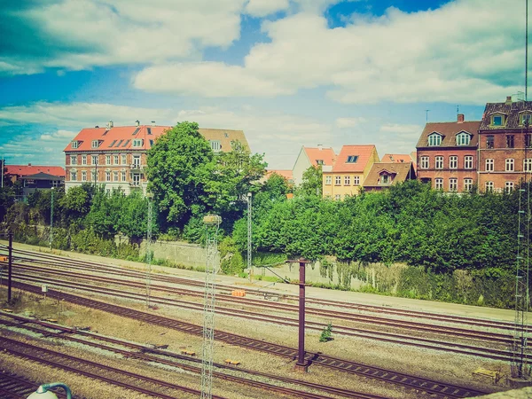 Retro-Look im Arhus-Bahnhof — Stockfoto