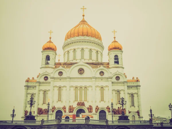Retro katso Kristus Vapahtajan katedraali — kuvapankkivalokuva
