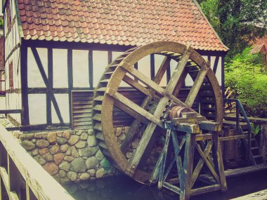 Retro görünüm Danimarka aarhus tarihi kent