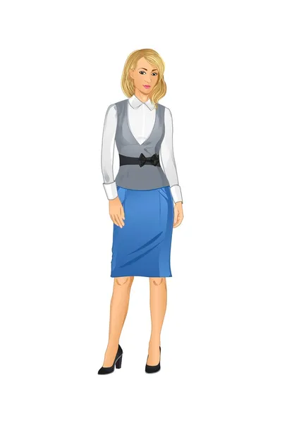 Business lady — Stock Vector