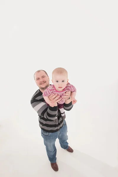 Glücklicher Vater und Sohn — Stockfoto