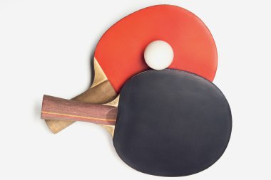 Two rackets for playing table tennis clipart