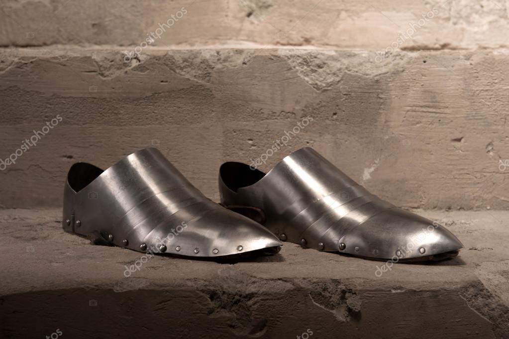 Medieval armor shoes — Stock Photo © Dmyrto_Z 49117241