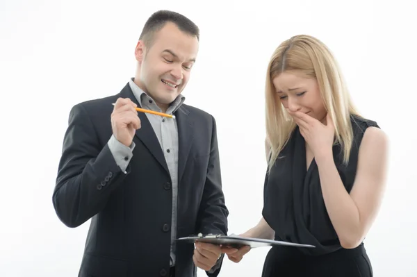 Colleghi di lavoro che discutono — Foto Stock