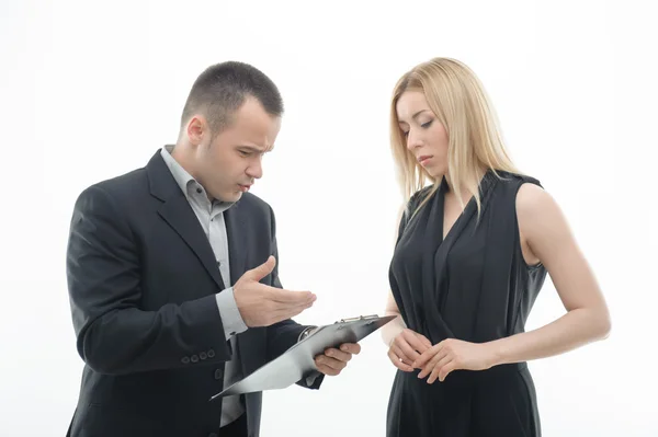 Colegas de trabajo argumentando — Foto de Stock