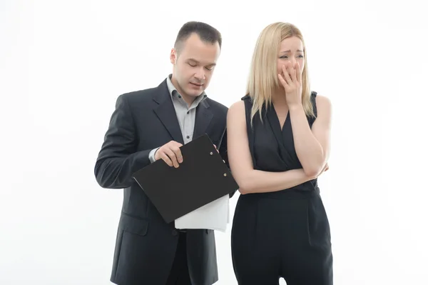 Colegas de trabajo argumentando — Foto de Stock