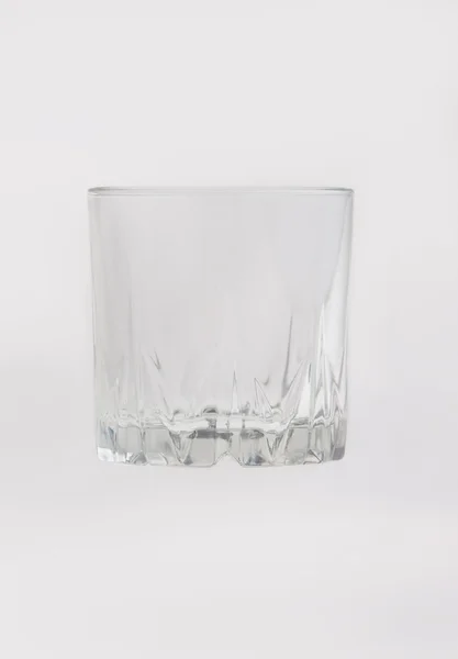 Vaso de vaso de mesa transparente único vacío — Foto de Stock