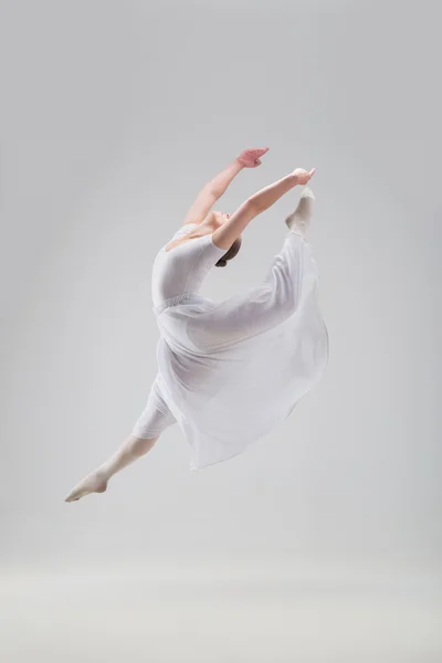 Young and beautiful ballet dancer posing isolated — Stock Photo, Image