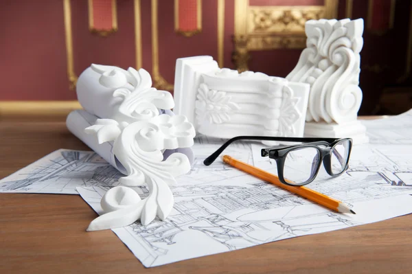 Interior designer items — Stock Image Interior designer items Stock Image