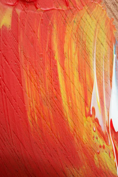 Fondo de primer plano multicolor pintado acrílico abstracto —  Fotos de Stock