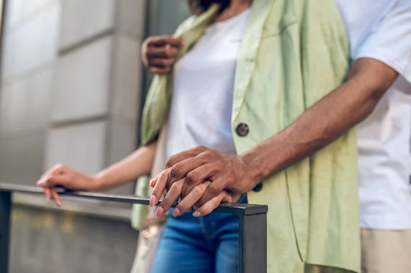 Happy Couple Young Cute Couple Looking Happy Love — Foto Stock