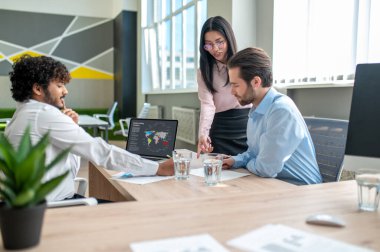 Office life. Team of professionals working together in the office